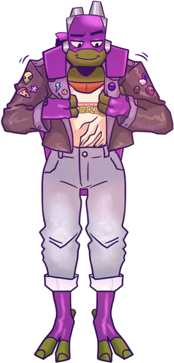 Don't Ask Me How He Can Wear It - Teenage Mutant Ninja Turtles (376x750), Png Download