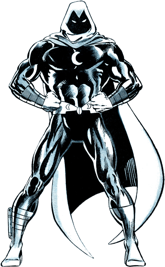 No Caption Provided - Moon Knight Classic Marvel (550x900), Png Download