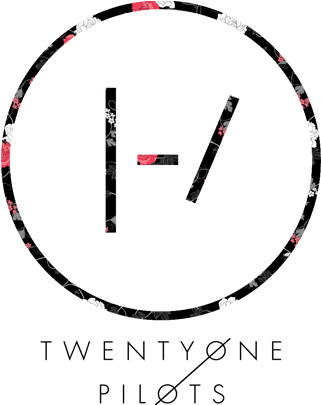 Twenty One Pilots Flower Logo - Twenty One Pilots Logo Black And White (450x450), Png Download