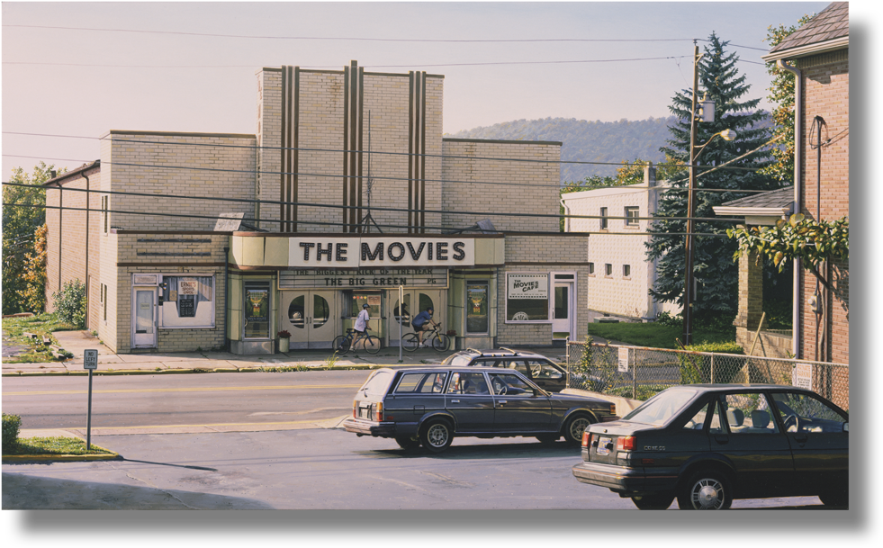 The Movies , 1999 Acrylic On Canvas 11 X 19 Inches (1000x624), Png Download