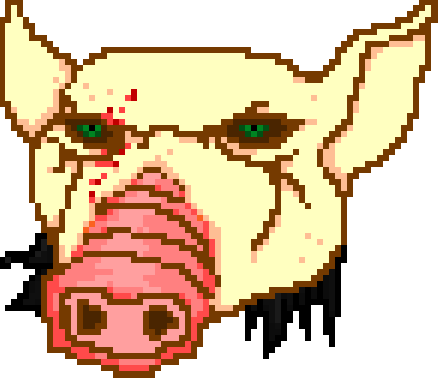 Pigbutcher - Hotline Miami Masks Png (438x378), Png Download