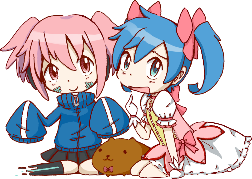 Puella Magi Madoka Magica Images Mato And Madoka Swap - Kagerou Project X Madoka Magica (1059x755), Png Download