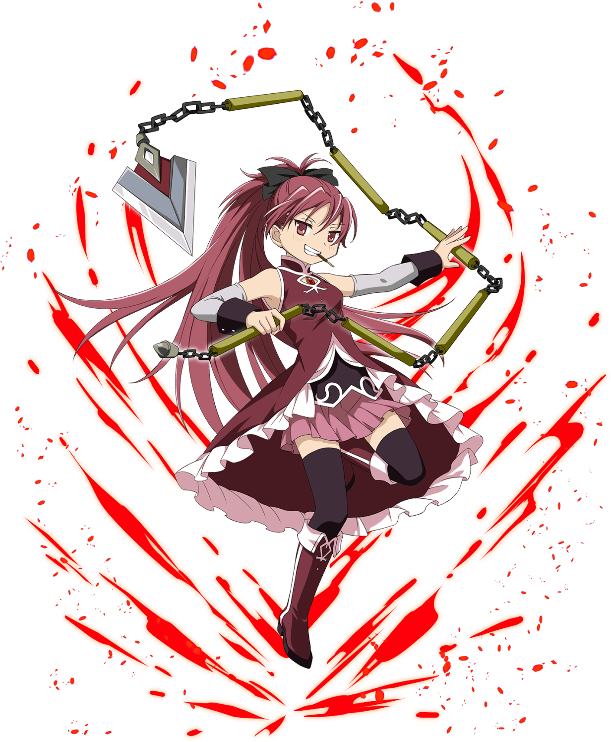 "i've Made My Decision - Sakura Kyouko Vs Battle (1280x1625), Png Download