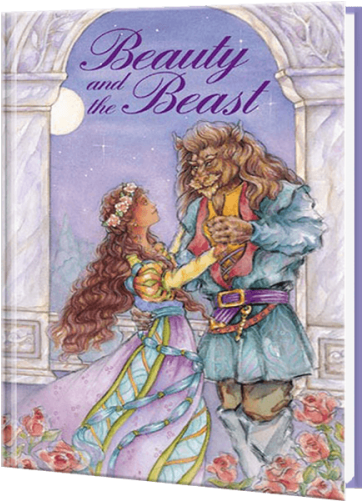 Beauty And The Beast Personalised Book (500x500), Png Download