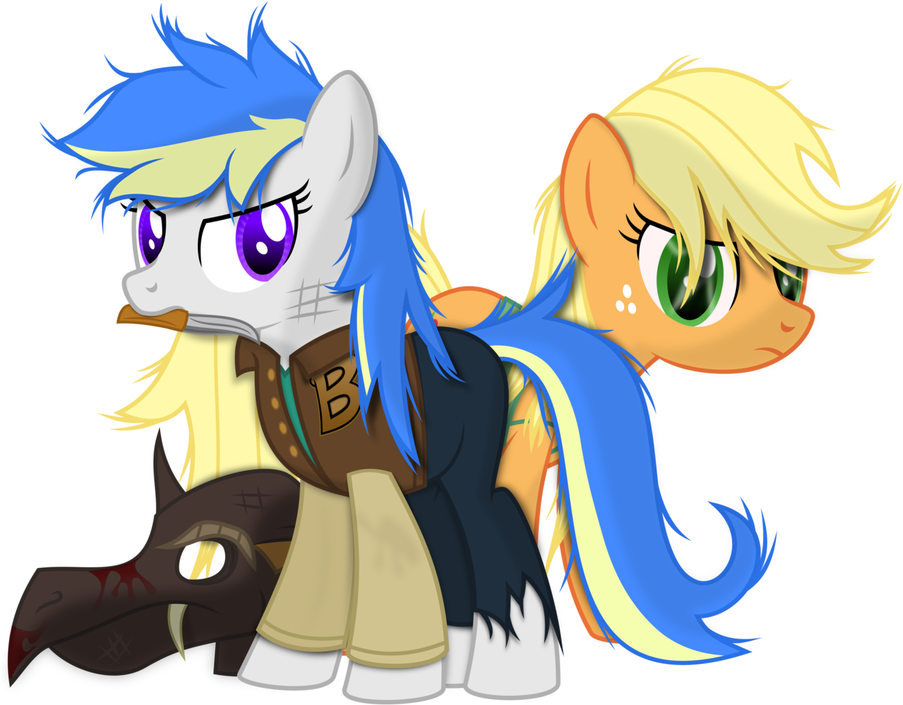 Absurd Res, Applejack, Artist - Cutiemark Crusaders Hotline Miami (1280x1008), Png Download