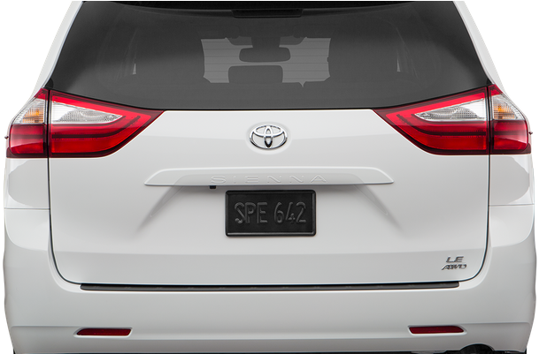 Low/wide Rear - 2018 Toyota Sienna Rear (800x400), Png Download
