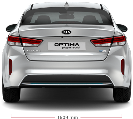 Rear Width - 1609mm - - Kia Optima Phev (940x727), Png Download