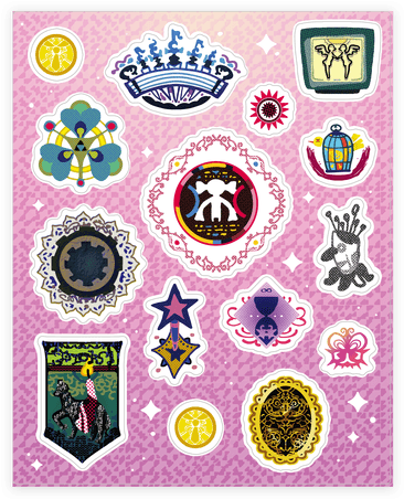 Madoka Magica Witches Kiss Sticker/decal Sheet - Puella Magi Madoka Magica Witches Kiss (484x484), Png Download