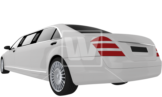 Wedding Limo Rear Illustration - Bentley Mulsanne (550x351), Png Download