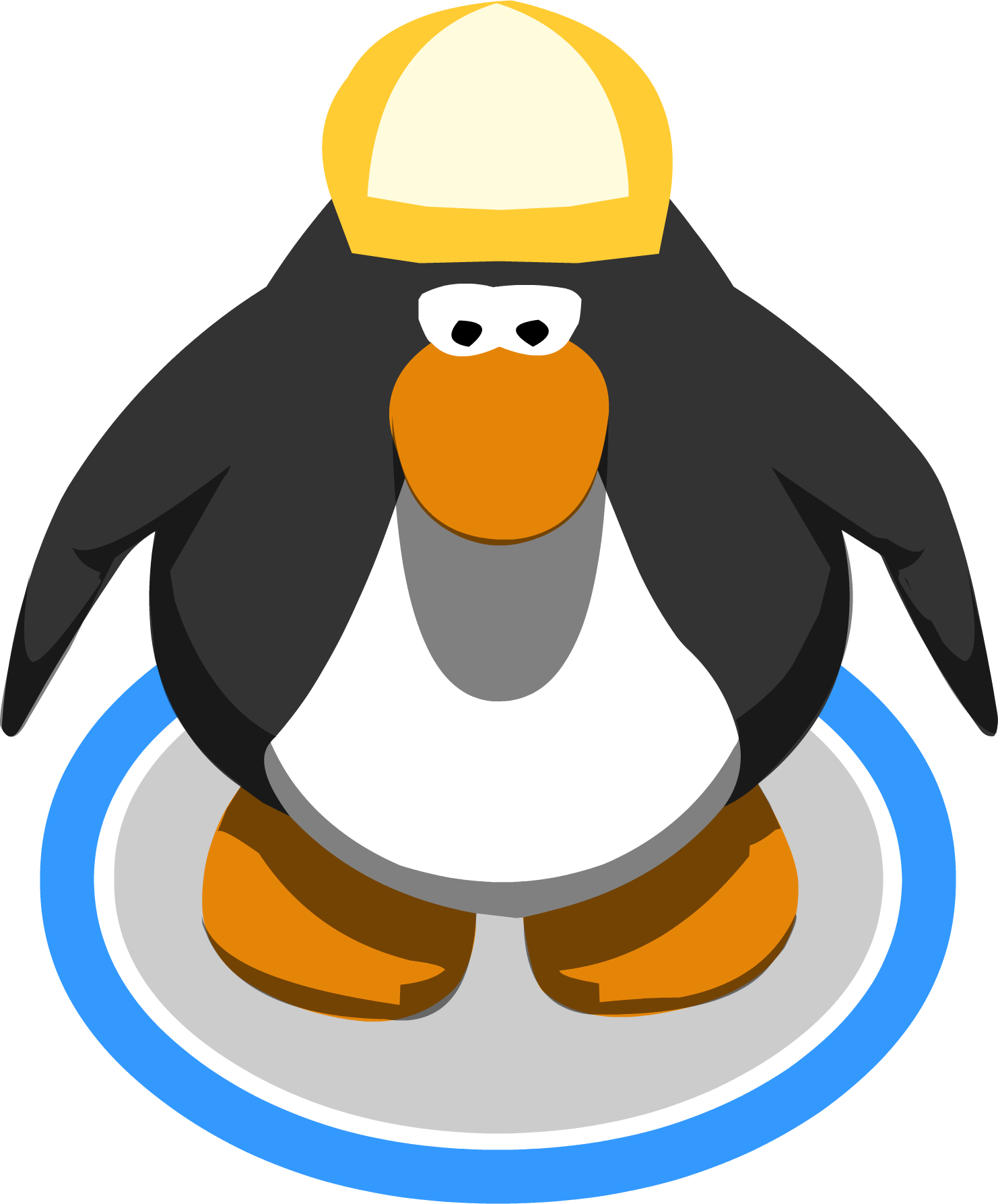 Yellow Ball Cap Ig - Miss Piggy Club Penguin (1482x1787), Png Download