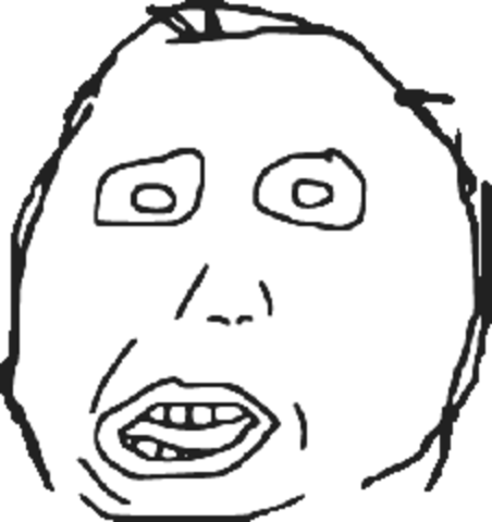 Stupid Face - Herp Derp (452x480), Png Download