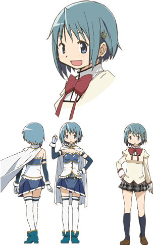 Mahou Shoujo Madoka Magica Character Design (373x494), Png Download