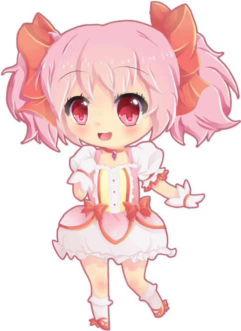 Svg Transparent Download Madoka Transparent Chibi - Madoka Magica Chibi Transparent (600x740), Png Download