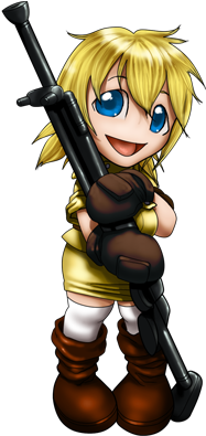 Seras Blue 31 Oct 2007 - Cartoon (350x400), Png Download