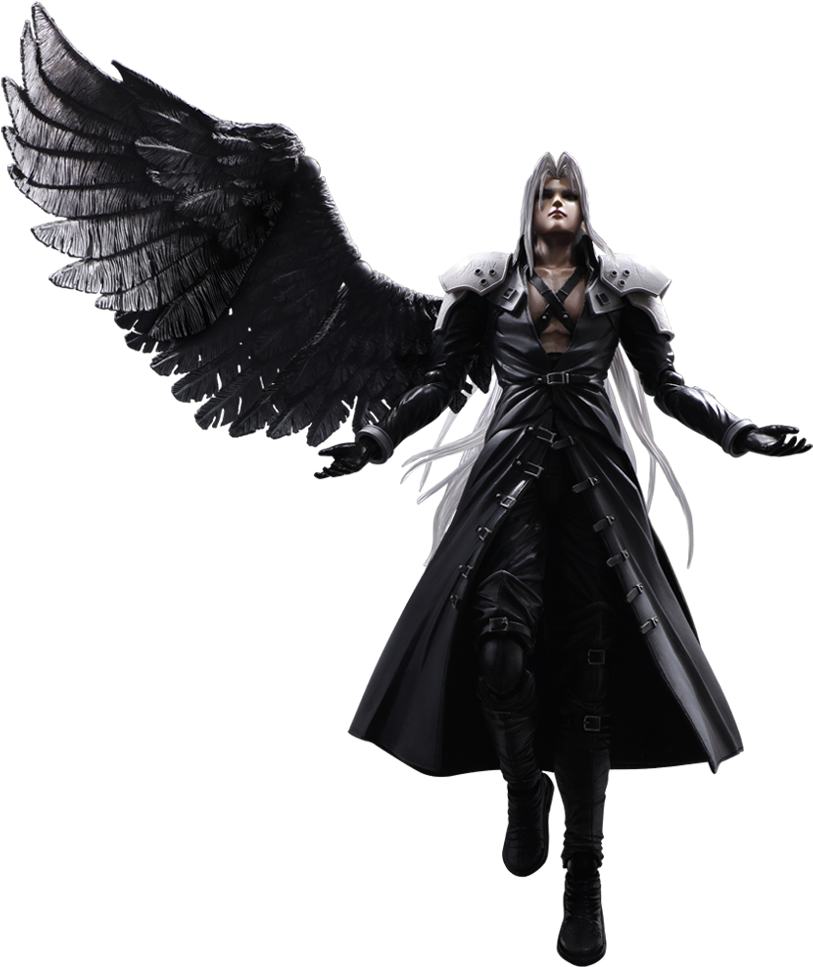 Sephiroth Wing Png - Final Fantasy Sephiroth (1000x1000), Png Download