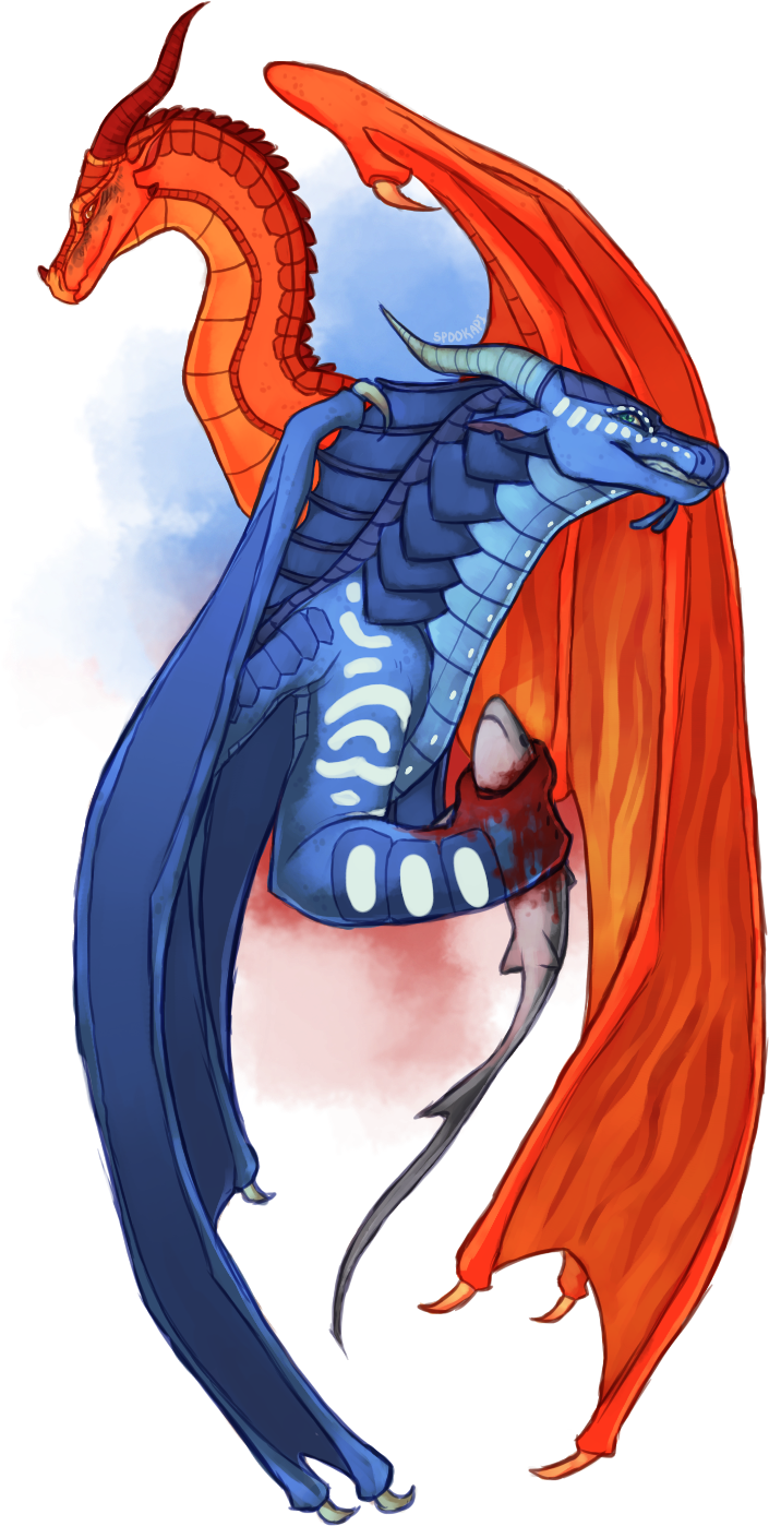 Peril And Turtle - Wings Of Fire (750x1500), Png Download