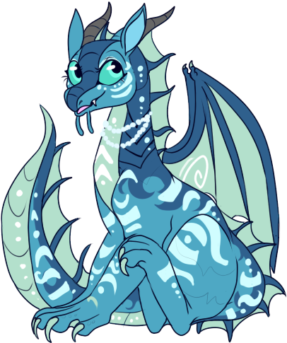 Tsunami By Lulubellct - Wings Of Fire Fanart Tsunami (439x500), Png Download