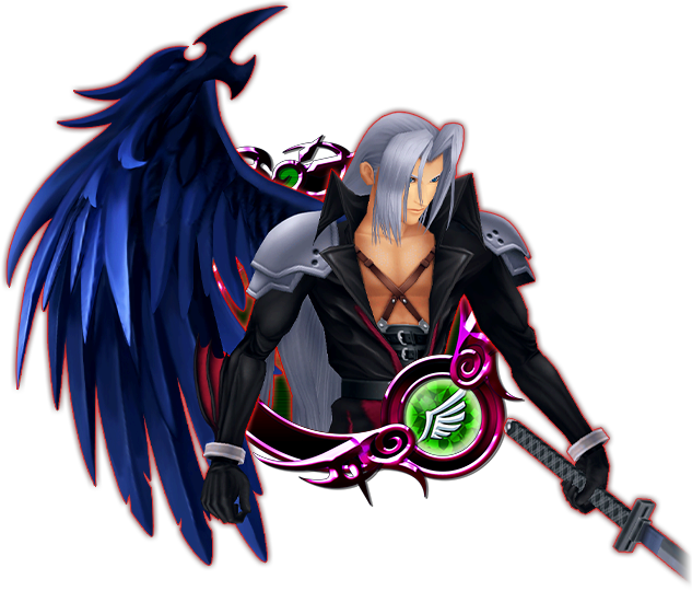 Sephiroth - Kingdom Hearts Sephiroth Medal (633x540), Png Download