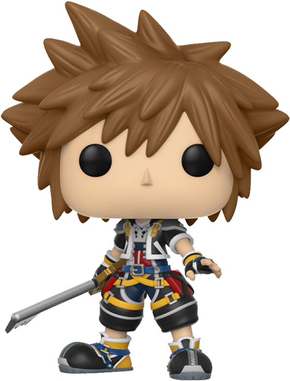Vinyl Kingdom Hearts - Sora Kingdom Hearts Pop (541x541), Png Download