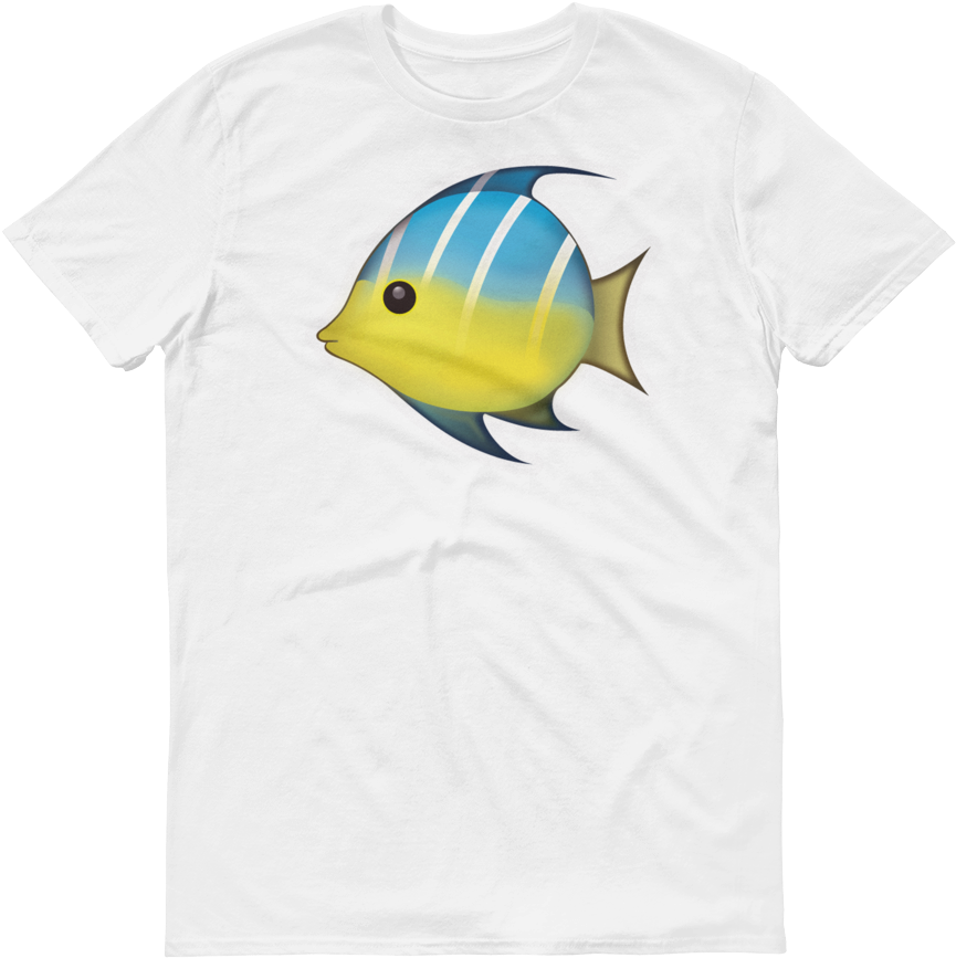 Men's Emoji T-shirt - Poissons Tropicaux - Emoji Boîtier Pour Cartes De Visite (1000x1000), Png Download