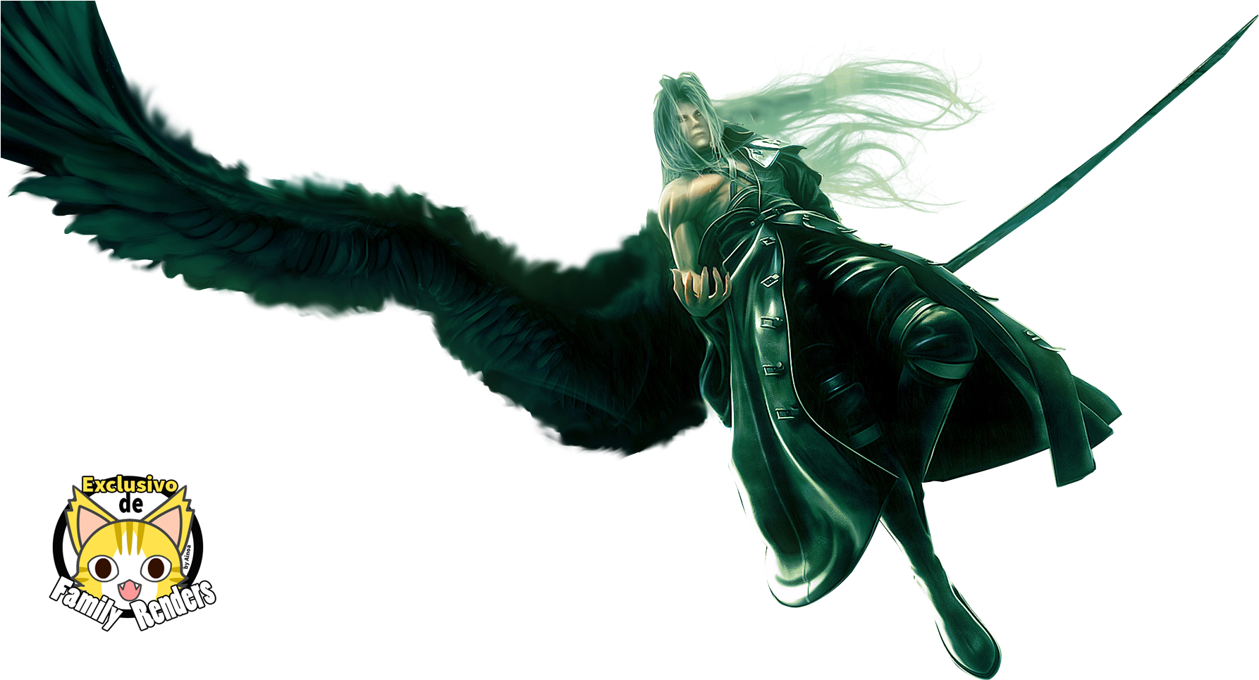 Sephiroth Wing (1800x985), Png Download