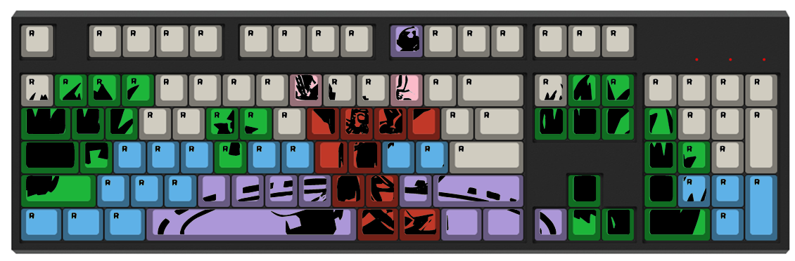 [wasd Contest Entry] Karthus Keyboard - Computer Keyboard (1300x500), Png Download