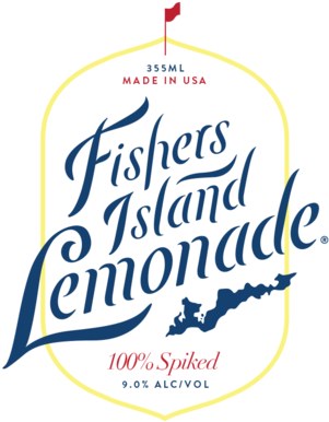 3 Pack Of Fil Logo Stickers - Fishers Island Lemonade Logo (376x480), Png Download