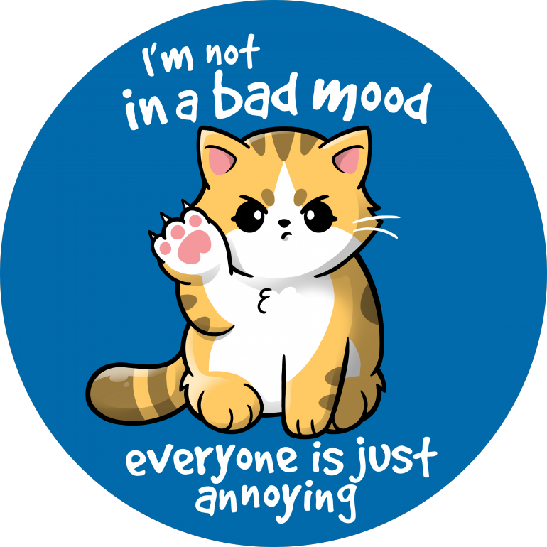 Bad Mood Cat - Bad Mood (770x770), Png Download