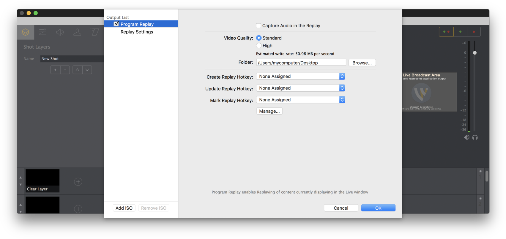This Is How Replay Looked In Wirecast - Wireless Network (1720x819), Png Download