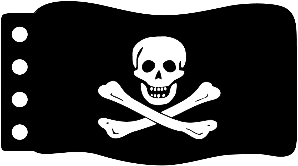 Flag - Jolly Roger - Pirate Flag (1280x741), Png Download