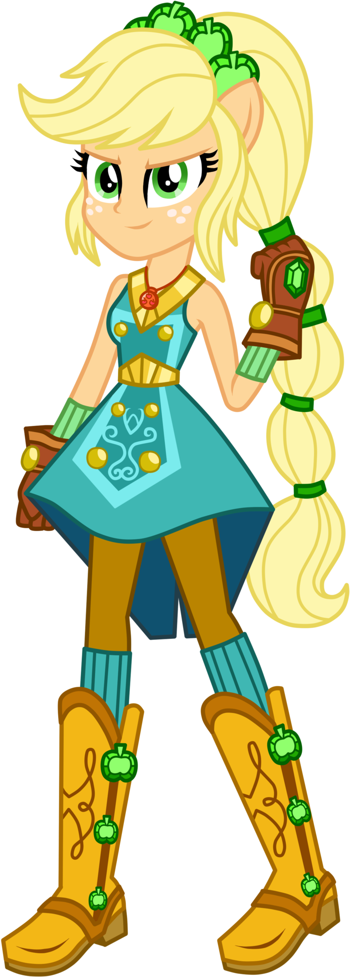 Crystal Guardian Applejack - Mlp Eg Legend Of Everfree Applejack (1024x1991), Png Download