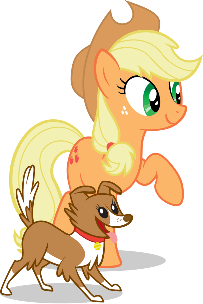 Applejack, Cute, Official, Raised Hoof, Safe, Simple - My Little Pony Equestria Girl Applejack Dog (682x1024), Png Download