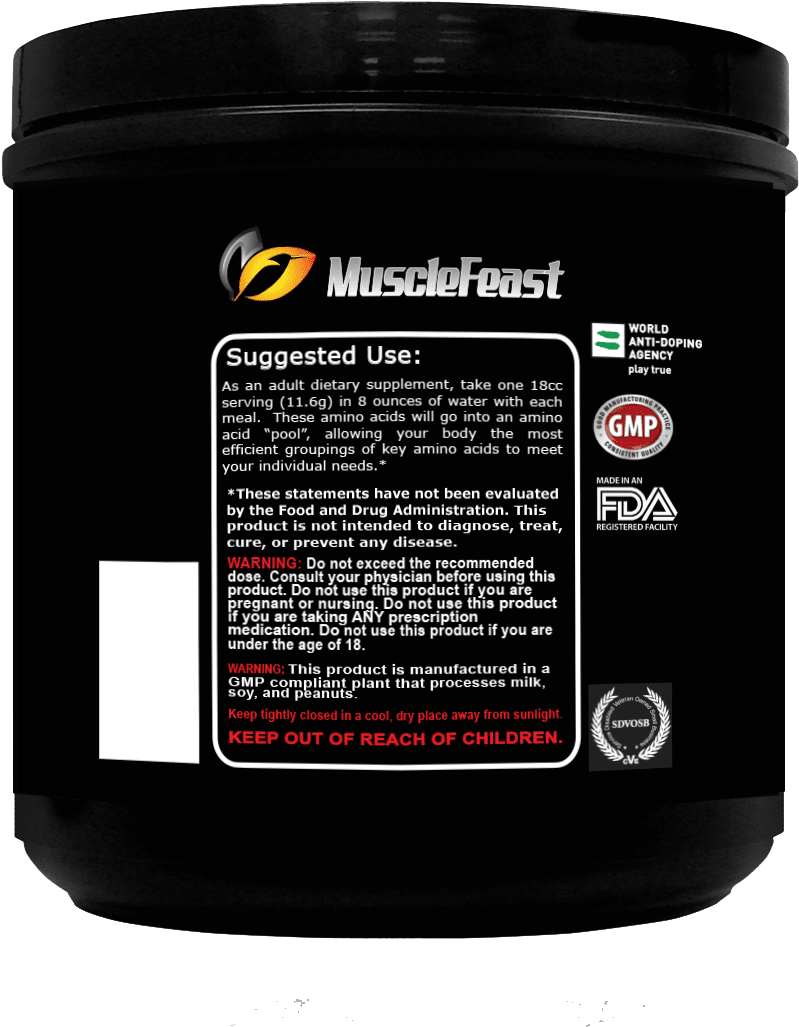 Muscle Feast Amino Acids/creatine,all Products Essential - Food (1200x1200), Png Download