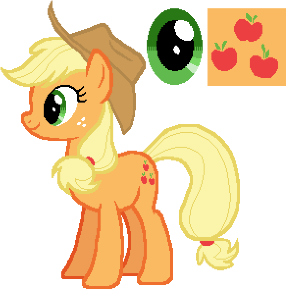 Applejack - My Little Pony Color Guide Applejack (600x600), Png Download
