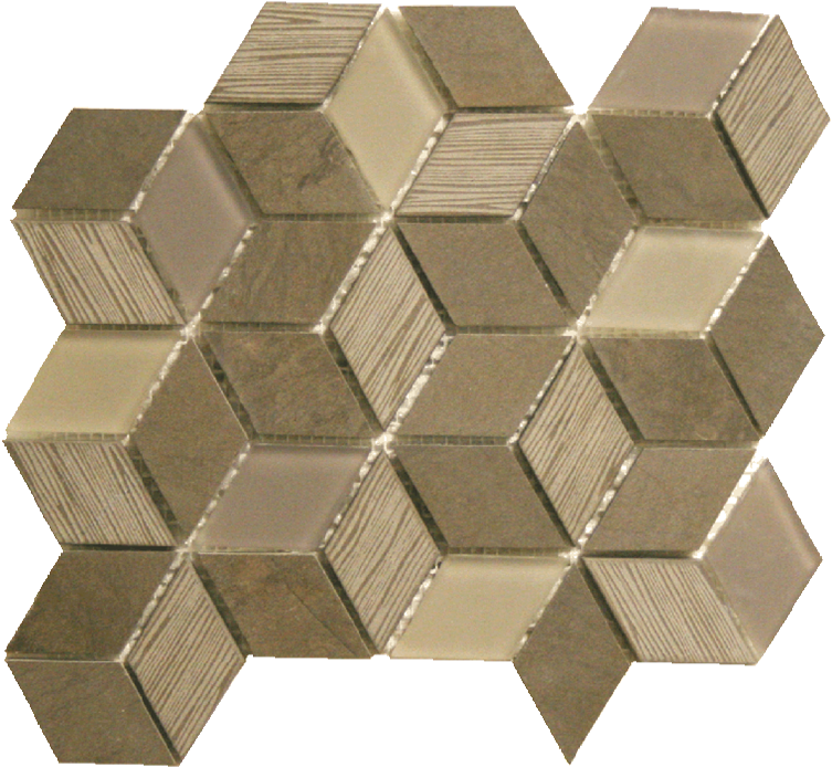 Cube Glass/stone/wood Texture Blend - Tile (785x800), Png Download