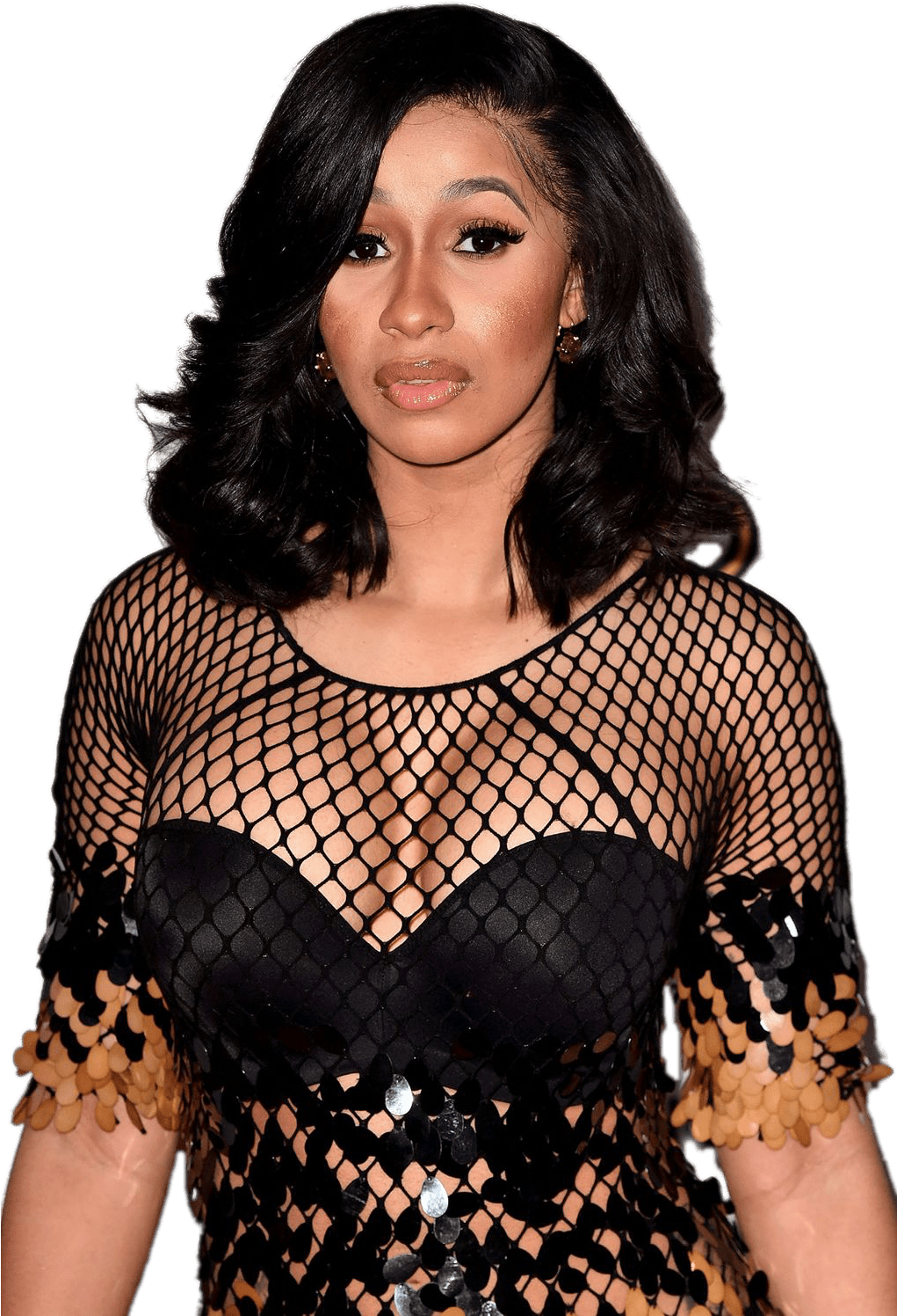 Cardi B See Through Dress - Old Is Cardi B (1020x1530), Png Download
