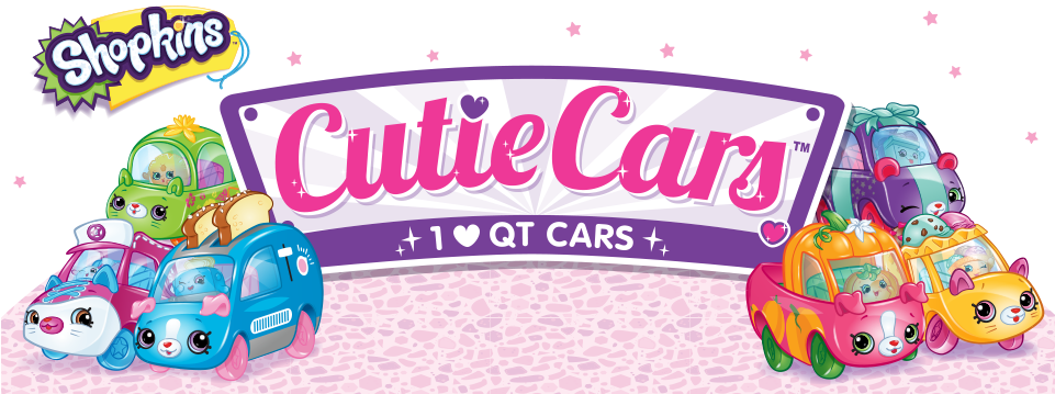 Cutiecarsbanner - Shopkins Cutie Cars Logo (960x390), Png Download