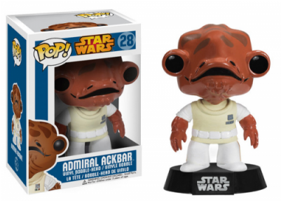Admiral Ackbar - Funko Pop Star Wars - Admiral Ackbar (400x400), Png Download