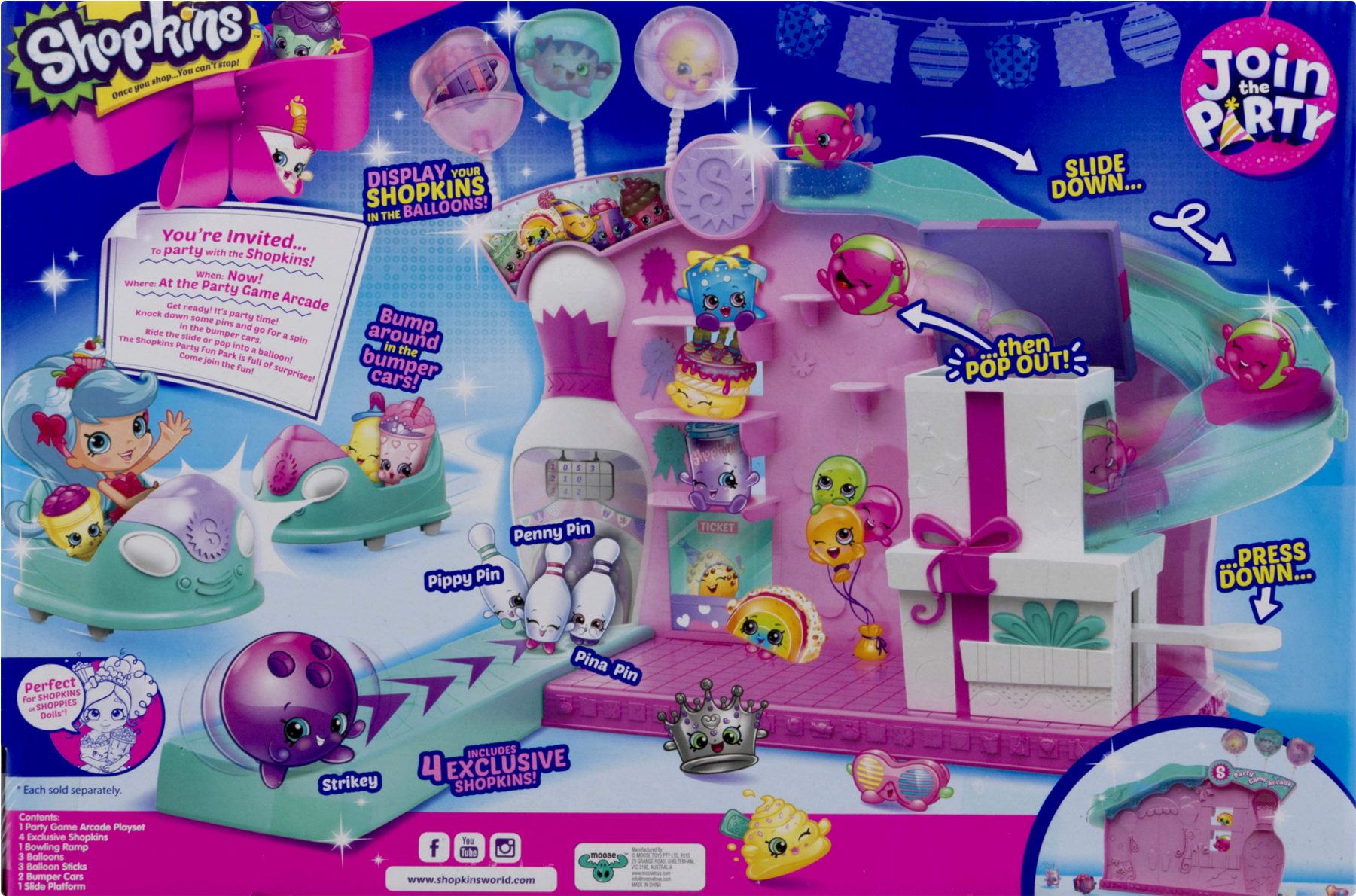 Shopkins Join The Party Large Playset - Party Game (1800x1800), Png Download