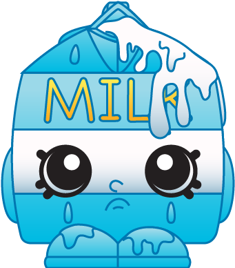 Shopkins - Cartoon Shopkins Spilt Milk (400x400), Png Download
