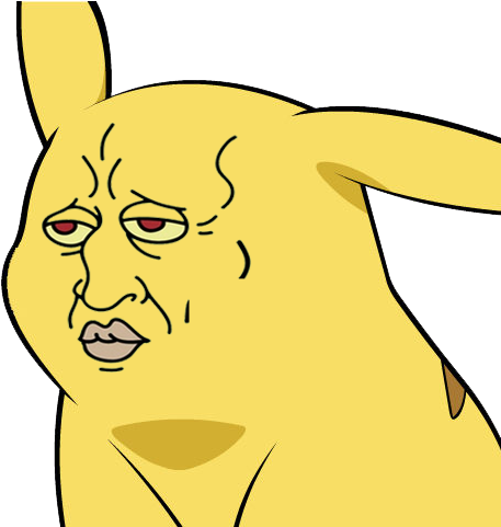 Pikachu Angry Barry Face Yellow Facial Expression Mammal - Funny Pikachu Face (480x480), Png Download