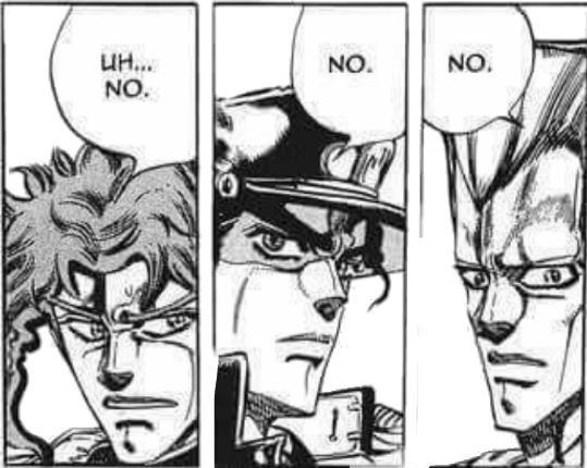 No Jojo Anime Polnareff Jotaro Kakyoin - Jojo Spongebob Part 2 (539x430), Png Download