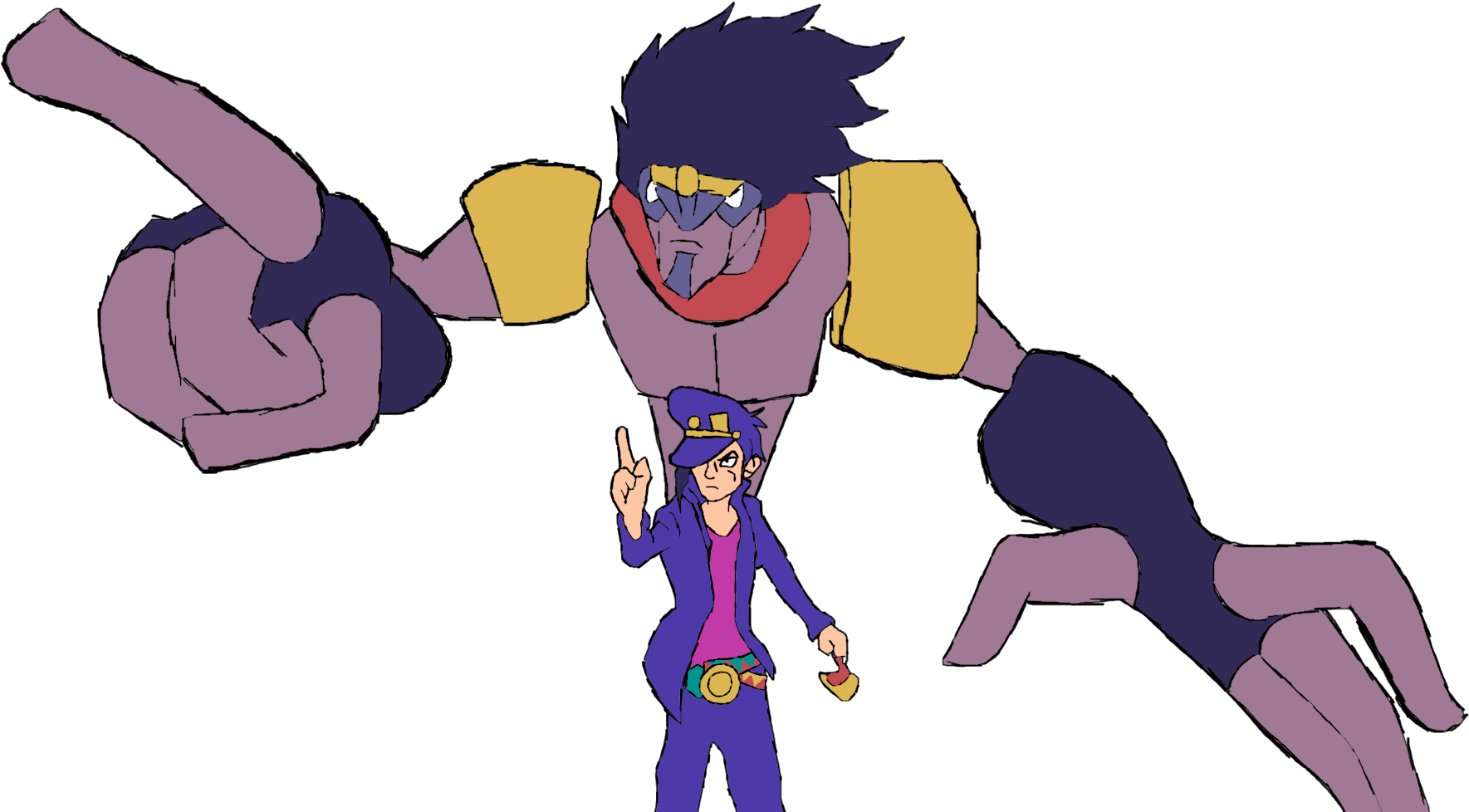 Jotaro Skin For Shayne - Art (1823x1033), Png Download