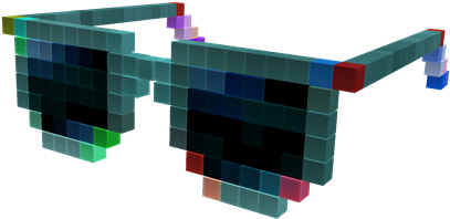 Roblox 8 Bit Sunglasses (420x420), Png Download