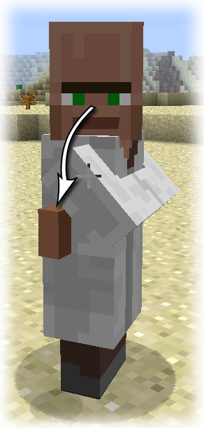 [not Serious] Villager's Nose - Minecraft Villager Nose (292x610), Png Download
