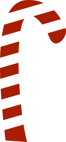 Candy Cane Clipart File - Candy Cane Svg Free (276x593), Png Download