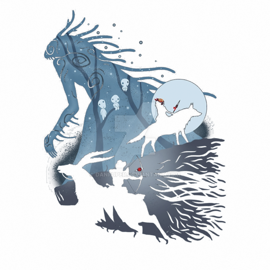 Miyazaki Drawing Fish - Princess Mononoke Transparent (894x894), Png Download