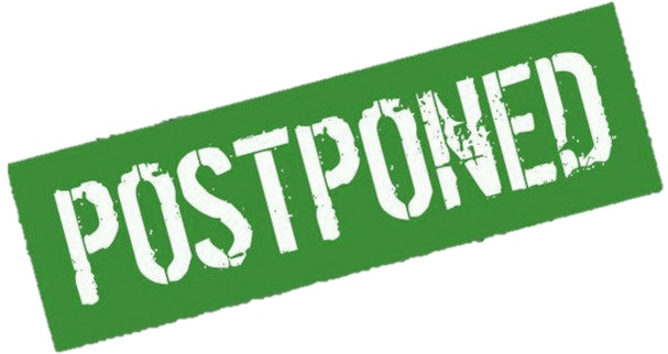 Game Postponed (606x342), Png Download