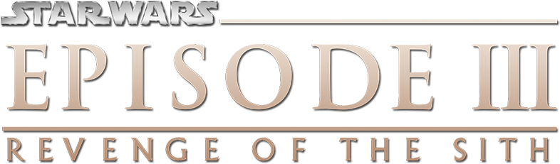 Star Wars Episode Iii Revenge Of The Sith - Star Wars Episode Iii Revenge Of The Sith Logo (800x310), Png Download