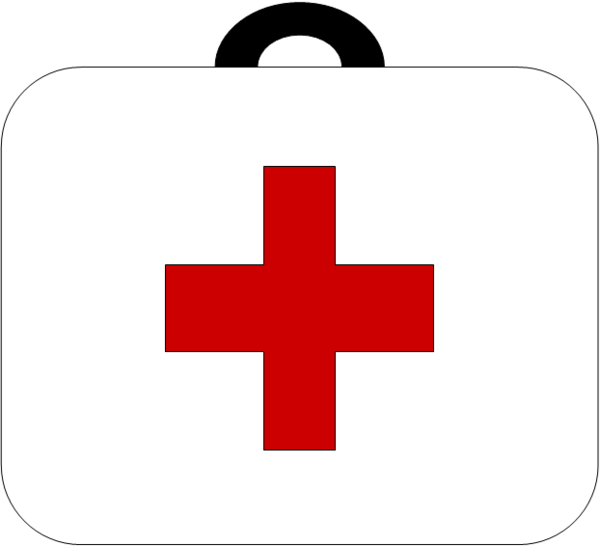 First Aid Outline - Airasia Hand Carry Luggage Size (600x546), Png Download